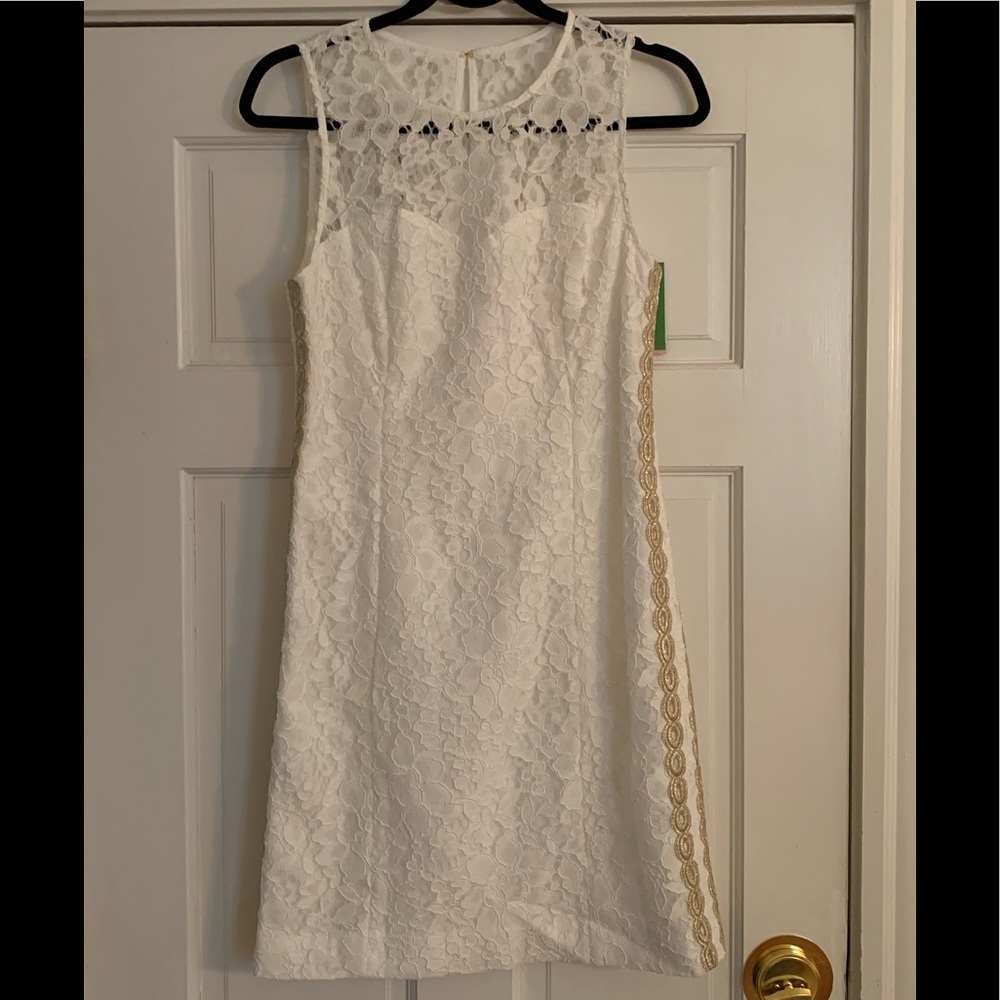Lilly Pulitzer Mila Shift Corded Floral Lace Dress